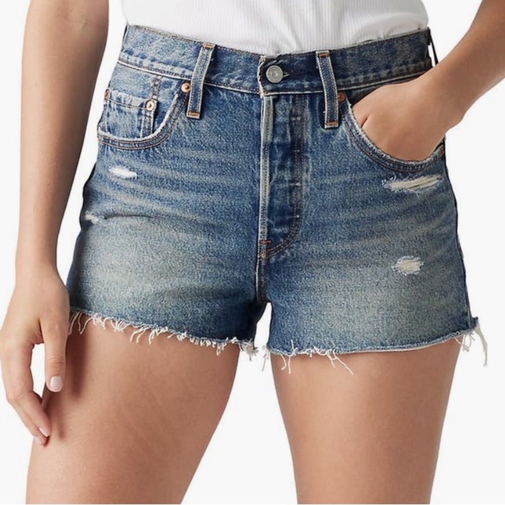 Levi’s High Rise Denim Blue Women's Shorts